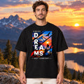 T-shirt noir unisexe avec le visuel Chase Dreams – Winshirt