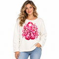Force Rose K471 — sweat femme blanc cassé