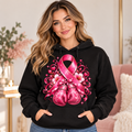 Hoodie Force Rose noir