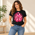 T-shirt femme Force Rose noir