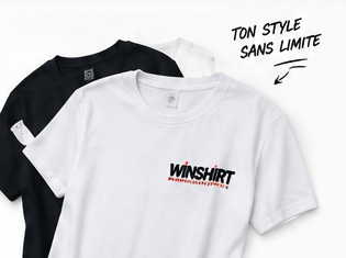 T-shirts Winshirt blanc et noir